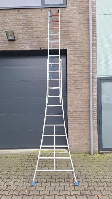 DAS  2 delige schuif ladder - trap 2x12 treden. NIEUW! beschikbaar voor biedingen
