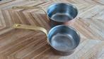 Vintage Koperen Steelpannen Set, Ophalen of Verzenden