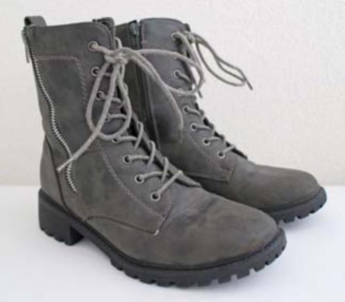 Laarzen/rijglaarzen, maat 39, bruin, half hoog, dikke zolen, Kleding | Dames, Schoenen, Zo goed als nieuw, Lage of Enkellaarzen