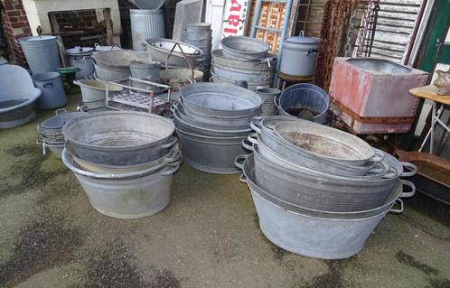 zinken kuipen teilen kuipjes teil, Antiek en Kunst, Curiosa en Brocante, Ophalen