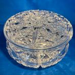 Kristallen schaal met deksel uit Rattenberg, Ophalen of Verzenden