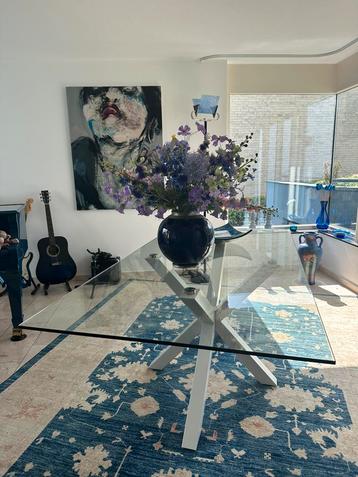 Glazen tafel 100x200 beschikbaar voor biedingen