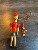 trekpop Pinokkio vintage hout 25cm en 10cm, Kinderen en Baby's, Speelgoed | Houten speelgoed, Ophalen of Verzenden, Gebruikt, Overige typen