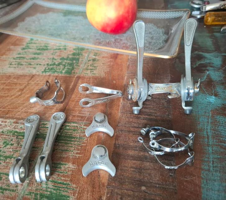 Vintage Frans lot Racefiets onderdelen Huret, Mafac, Simplex, Fietsen en Brommers, Fietsonderdelen, Gebruikt, Algemeen, Verzenden