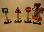 OUDE !!! VERKEERS BORDJES van blik     5 cm., Ophalen of Verzenden