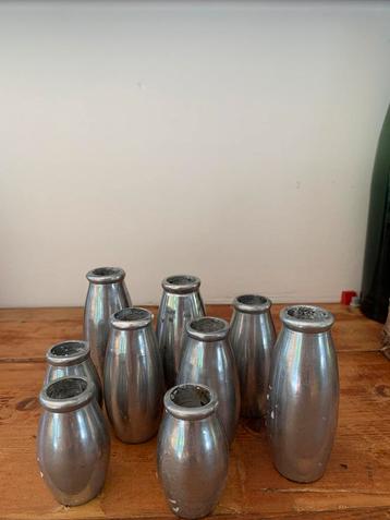 Vintage Set kaarsenstandaard kandelaar 9x beschikbaar voor biedingen