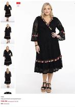 Yoek Bobemian dress L (46-48), Ophalen of Verzenden, Zo goed als nieuw, Zwart