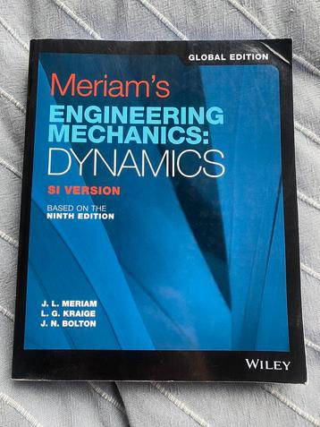 Meriam’s Engineering Mechanics: Dynamics beschikbaar voor biedingen