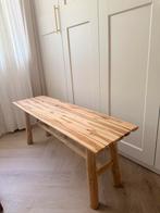 Houten bankje, nauwelijks gebruikt, Ophalen, Minder dan 50 cm, Zo goed als nieuw, 100 tot 125 cm