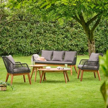 Moderne 5-delige Loungeset – Comfort & Stijl voor in de Tuin beschikbaar voor biedingen