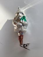 Oude Antieke Vintage Kerstbal Kerstman Gekleurd Knijper, Diversen, Kerst, Ophalen, Gebruikt