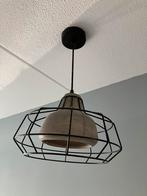2x zwarte hanglamp met beton, Minder dan 50 cm, Metaal, Zo goed als nieuw, Ophalen