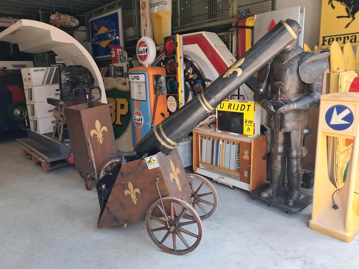 Leuk oud groot Confetti Kanon, werkend met een luchtpomp!, Verzamelen, Automaten | Overige, Gebruikt, Ophalen