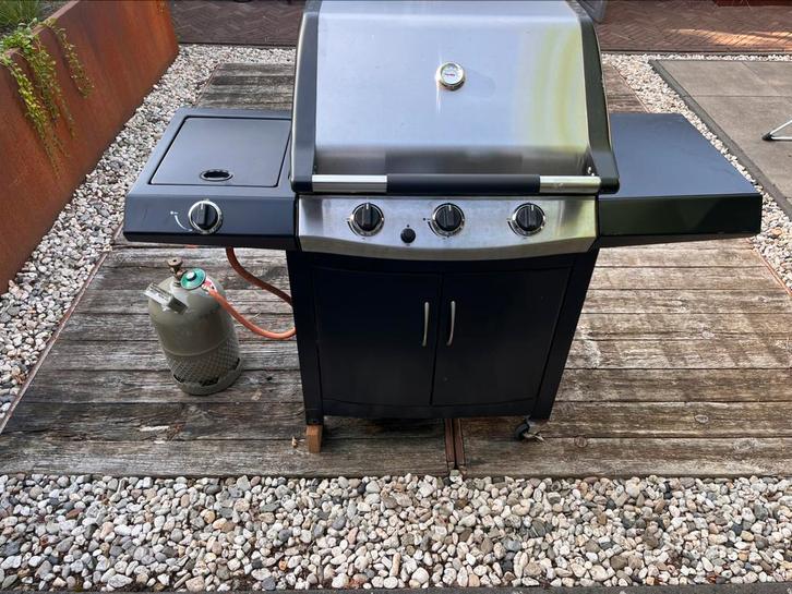 Gas BBQ barbecue incl gasfles en slang, Tuin en Terras, Gasbarbecues, Gebruikt, Ophalen