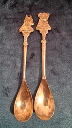 Vintage Boxer Hond theelepel thee lepel 2x - Echt Pleet 90, Ophalen of Verzenden