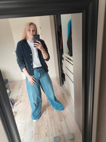 Jasje Promiss 40 L dames blauw rib vestje jack beschikbaar voor biedingen