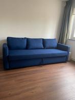 IKEA Friheten 3-zits Slaapbank - 2 persoons, Ophalen, Blauw, Tweepersoons, Zo goed als nieuw