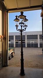 Prachtige Grote Gietijzeren Lantaarnpaal, Tuin en Terras, Buitenverlichting, Ophalen, Gebruikt, Staande lamp, Netvoeding