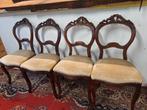 4 Biedermeier stoelen, Antiek en Kunst, Antiek | Meubels | Stoelen en Banken, Ophalen