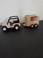 Tonka 52620 jeep met safari  trailer. Uit 1970, Verzamelen, Speelgoed, Gebruikt, Ophalen of Verzenden