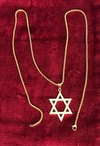 Israëls Davidster hanger en ketting, Ophalen of Verzenden, Nieuw, Goud, Overige materialen