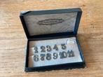 Vintage Gero-Zilver verzilverde tafelnummers met haakje, Antiek en Kunst, Ophalen of Verzenden