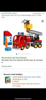 Brandweerwagen Duplo, Kinderen en Baby's, Speelgoed | Speelgoedvoertuigen, Ophalen of Verzenden