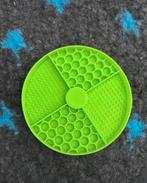 Groene likmat hond slowfeeder 18,5 cm siliconen, Ophalen of Verzenden, Anti-schrok, Nieuw