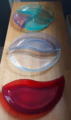 Schalen gekleurd, Ophalen, Zo goed als nieuw, Rond, Glas