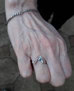 Zilveren ring met zilveren armband (  2x keurmerk 835 S)., Verzenden, Zilver, Overige typen