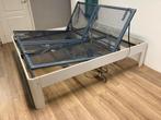 Auping auronde 180x200 type 2000 48 cm hoog elektrisch, Ophalen, Wit, Tweepersoons, Zo goed als nieuw