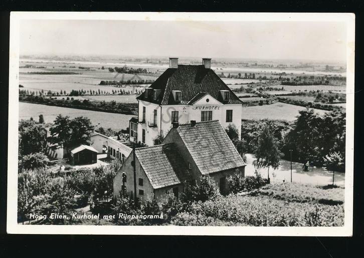 Hoog Elten - Kurhotel met Rijngezicht [KRST009-2298, Verzamelen, Ansichtkaarten | Nederland, Gelopen, Gelderland, 1940 tot 1960