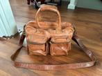 Cowboysbag “the bag” 30x14x20xm cognac, Bruin, Zo goed als nieuw, Leer, Ophalen