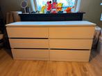 Witte Malm ladekast van Ikea met 6 lades, Ophalen, Gebruikt, 5 laden of meer, 150 tot 200 cm