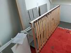 Eenpersoons houten (spaanplaat) bed, Huis en Inrichting, Slaapkamer | Bedden, Overige materialen, Grijs, 90 cm, Gebruikt