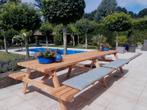 picknicktafel 3 of 4 meter 12 tot 14 persoons DOUGLAS HOUT, Ophalen of Verzenden, Nieuw, Rechthoekig, Hout