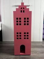 Hema poppenhuis roze met inboedel, Ophalen, Zo goed als nieuw, Hout