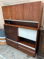 Vintage Wandmeubel Jaren 60/70, Gebruikt, Verzenden, Met deur(en), W