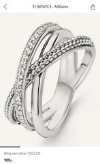 ZGAN zilveren ring van Ti Sento model Milano, Ophalen of Verzenden, Zo goed als nieuw, Zilver, Dame