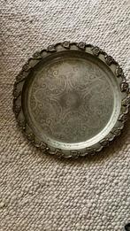 Marokkaans dienblad, Ophalen of Verzenden, Gebruikt, Rond, Metaal