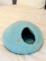 Snoozy cat cave blauw wol vilt alpaca kattenmand kattengrot, Ophalen of Verzenden, Zo goed als nieuw