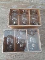 Te koop 6x nieuwe klem vazen in doos, Ophalen, Overige kleuren, Nieuw, Glas
