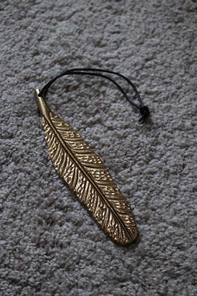 Woonaccessoires goude metalen veer, Huis en Inrichting, Woonaccessoires | Overige, Nieuw, Ophalen of Verzenden