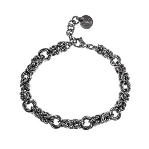 Gepolijst RVS Bitazino Schakelarmband, esde2 Armband Unisex, Sieraden, Tassen en Uiterlijk, Armbanden, Nieuw, Staal, Zilver, Verzenden