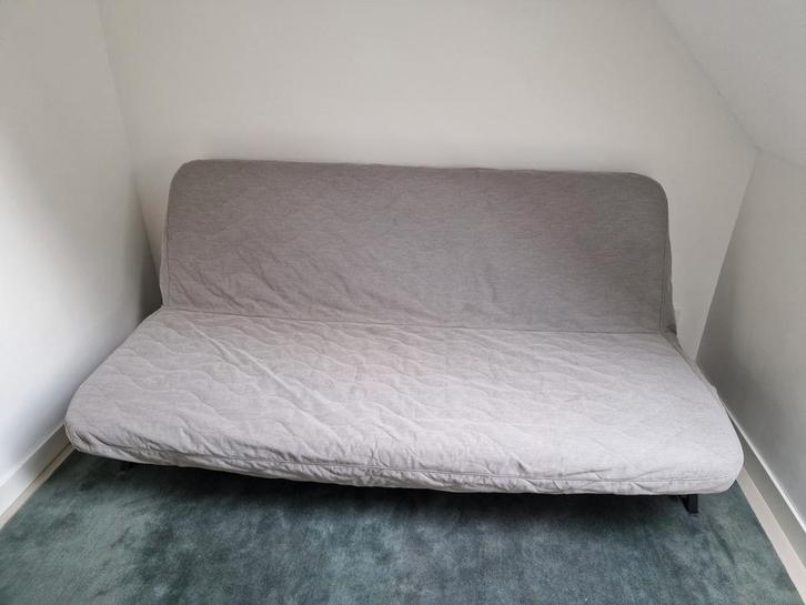 Slaapbank Ikea Nyhamn tweepersoonsbed, Huis en Inrichting, Slaapkamer | Slaapbanken, Gebruikt, 140 cm, Tweepersoons, Ophalen