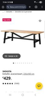 Ikea Skogsta Eettafel - Robuust en Stijlvol, Huis en Inrichting, Ophalen, 200 cm of meer, 50 tot 100 cm, Vijf personen of meer