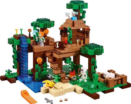 Lego minecraft  De jungle boomhut 21125, Kinderen en Baby's, Speelgoed | Duplo en Lego, Zo goed als nieuw, Lego, Ophalen of Verzenden
