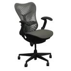 Herman Miller Mirra Bureaustoel Antraciet Donkergrijs, Huis en Inrichting, Bureaustoelen, Gebruikt, Ophalen of Verzenden, Grijs