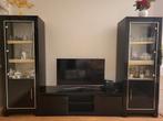 Compleet Wandmeubel met TV-meubel en televisieVitrinekasten, Huis en Inrichting, Kasten | Televisiemeubels, Gebruikt, Ophalen of Verzenden