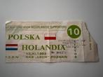 Ticket Polen-Nederland 1993, Ophalen of Verzenden, Zo goed als nieuw, Overige binnenlandse clubs, Overige typen